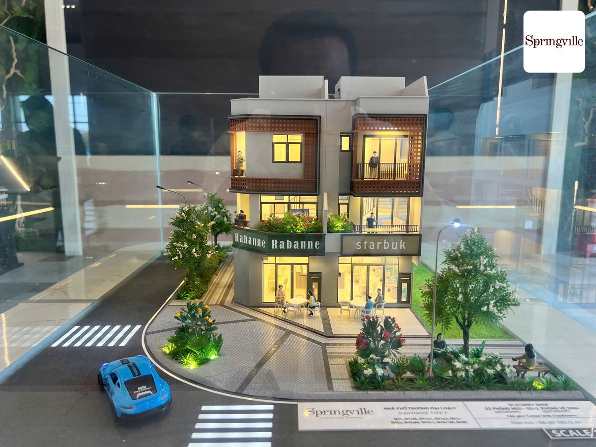 mo hinh nha pho spring ville nhon trach