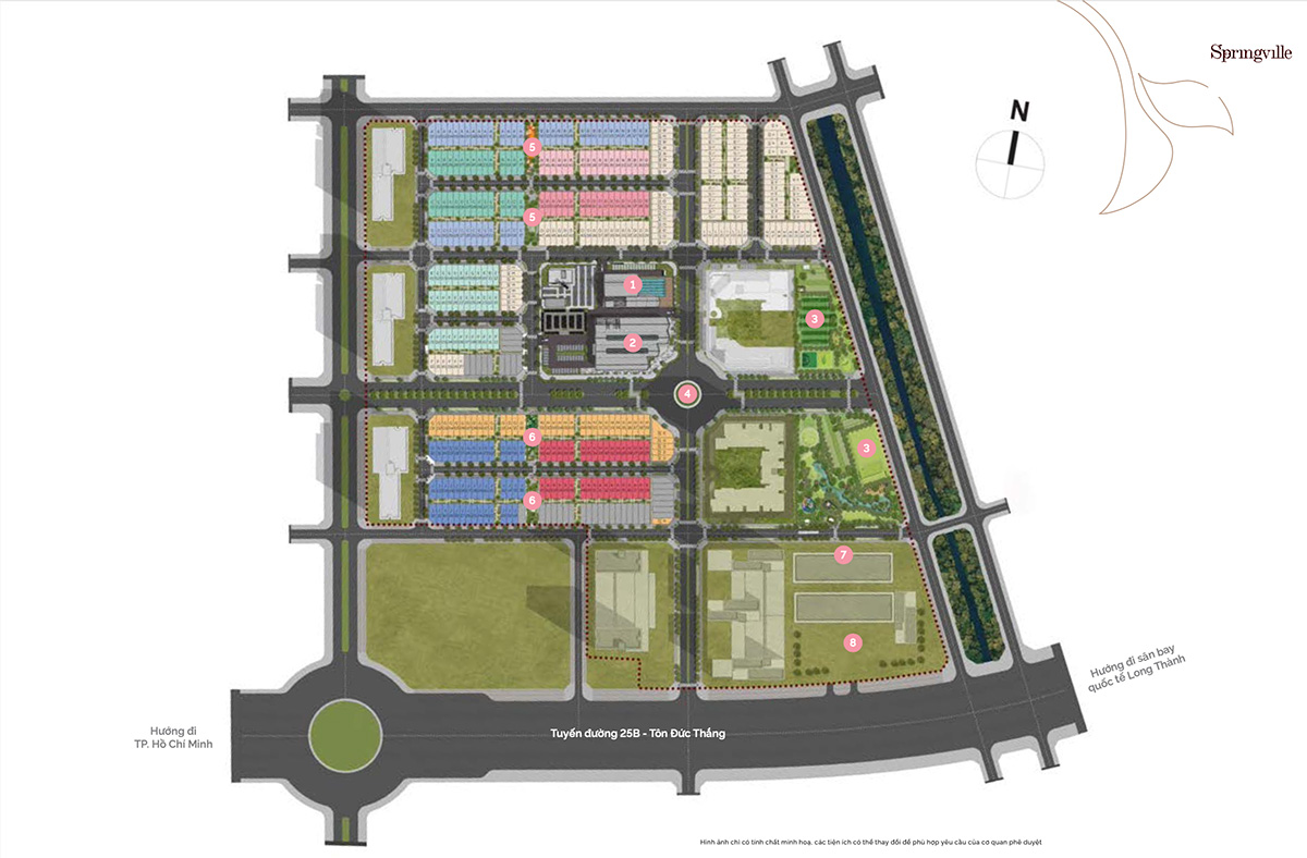 mat bang spring ville nhon trach